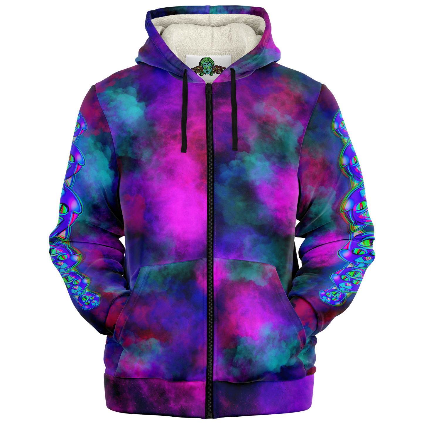 Cosmic Cat Zip Hoodie