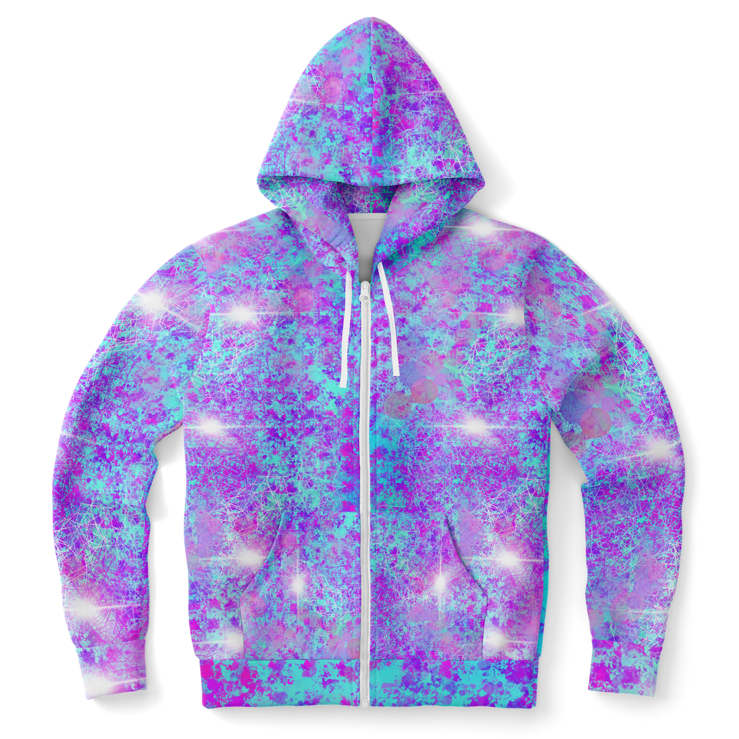 Cyber Diamond Zip Hoodie