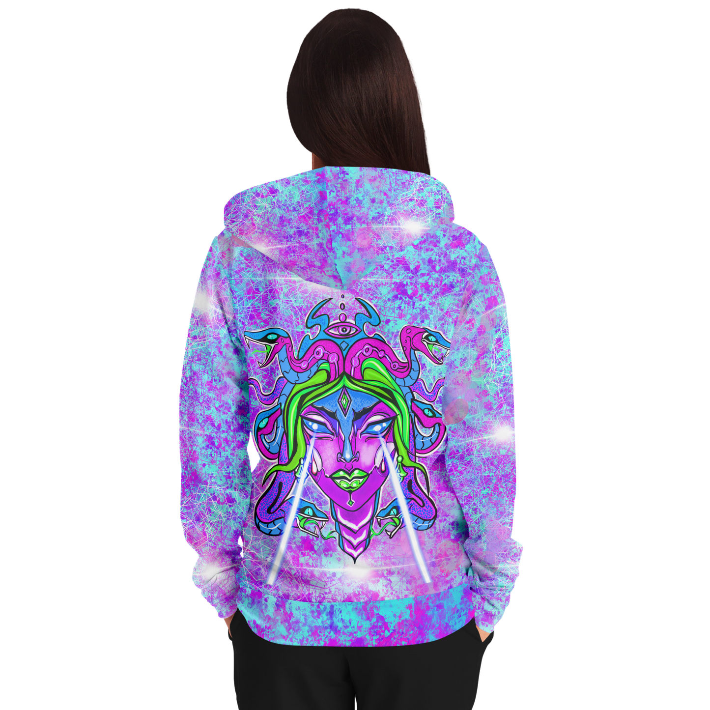 Cyber Diamond Zip Hoodie